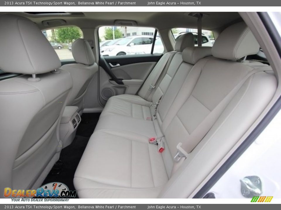 Rear Seat of 2013 Acura TSX Technology Sport Wagon Photo #23