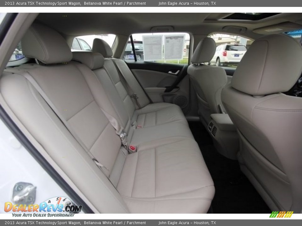 Rear Seat of 2013 Acura TSX Technology Sport Wagon Photo #27