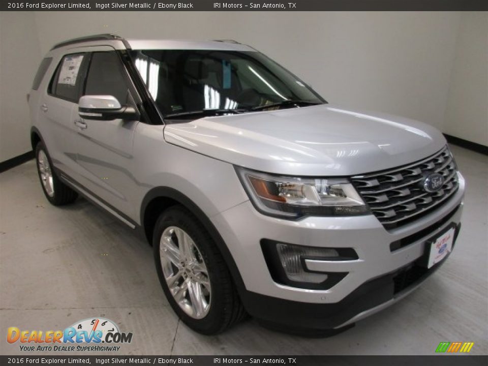 2016 Ford Explorer Limited Ingot Silver Metallic / Ebony Black Photo #2