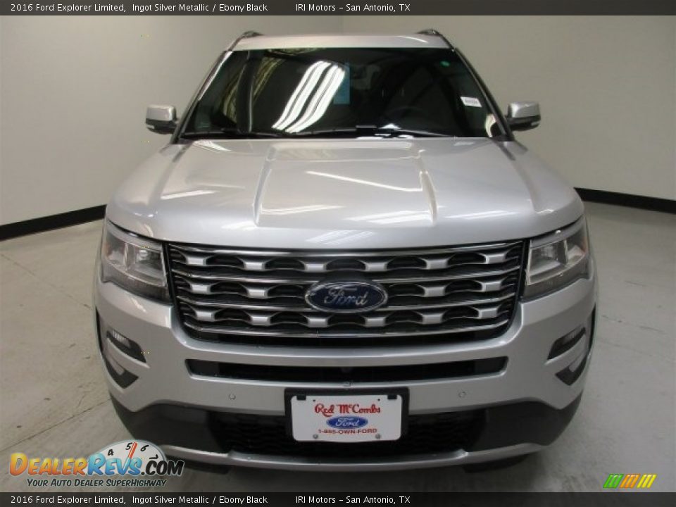 2016 Ford Explorer Limited Ingot Silver Metallic / Ebony Black Photo #3