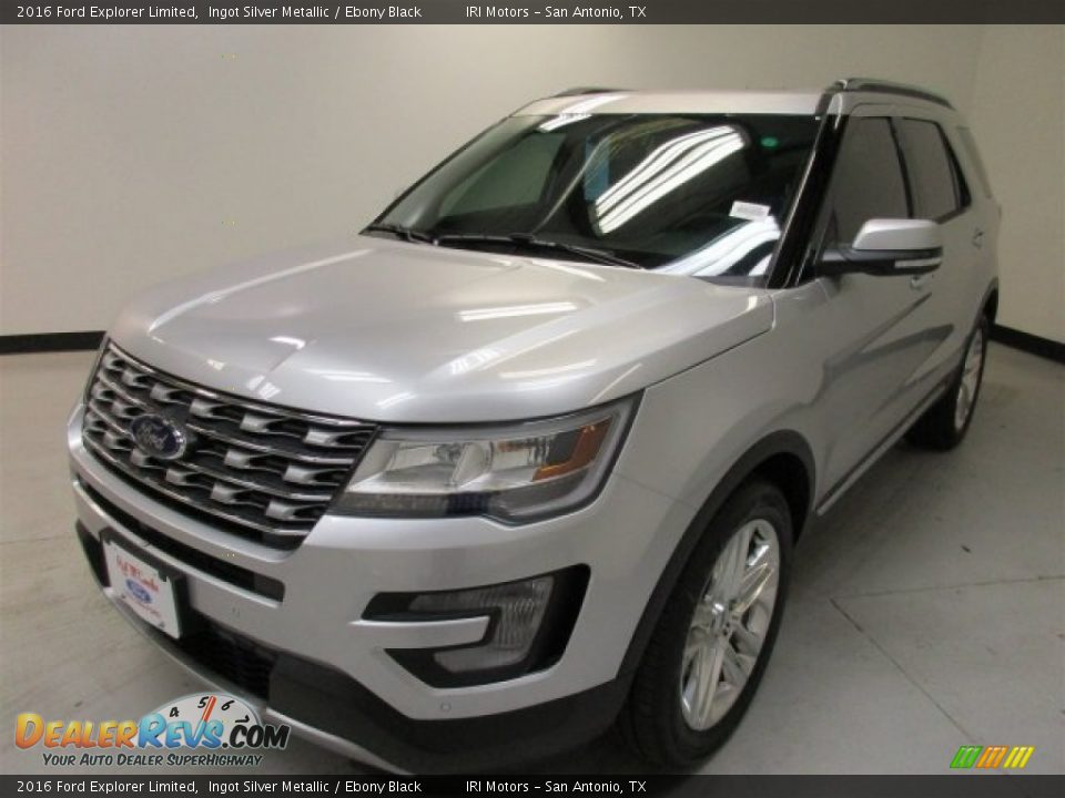 2016 Ford Explorer Limited Ingot Silver Metallic / Ebony Black Photo #4