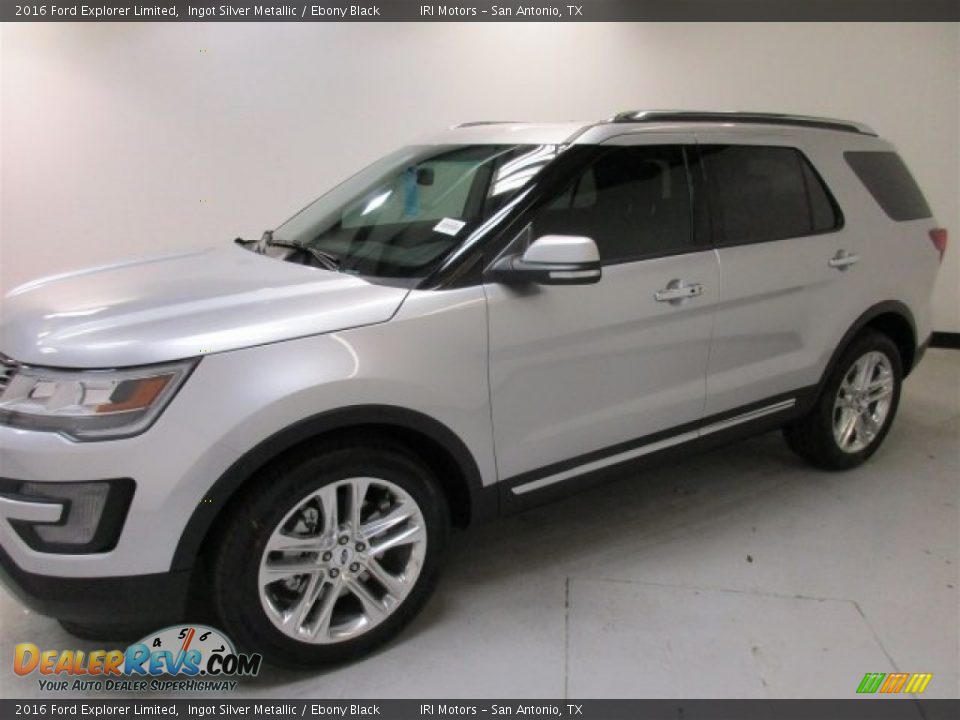 2016 Ford Explorer Limited Ingot Silver Metallic / Ebony Black Photo #5