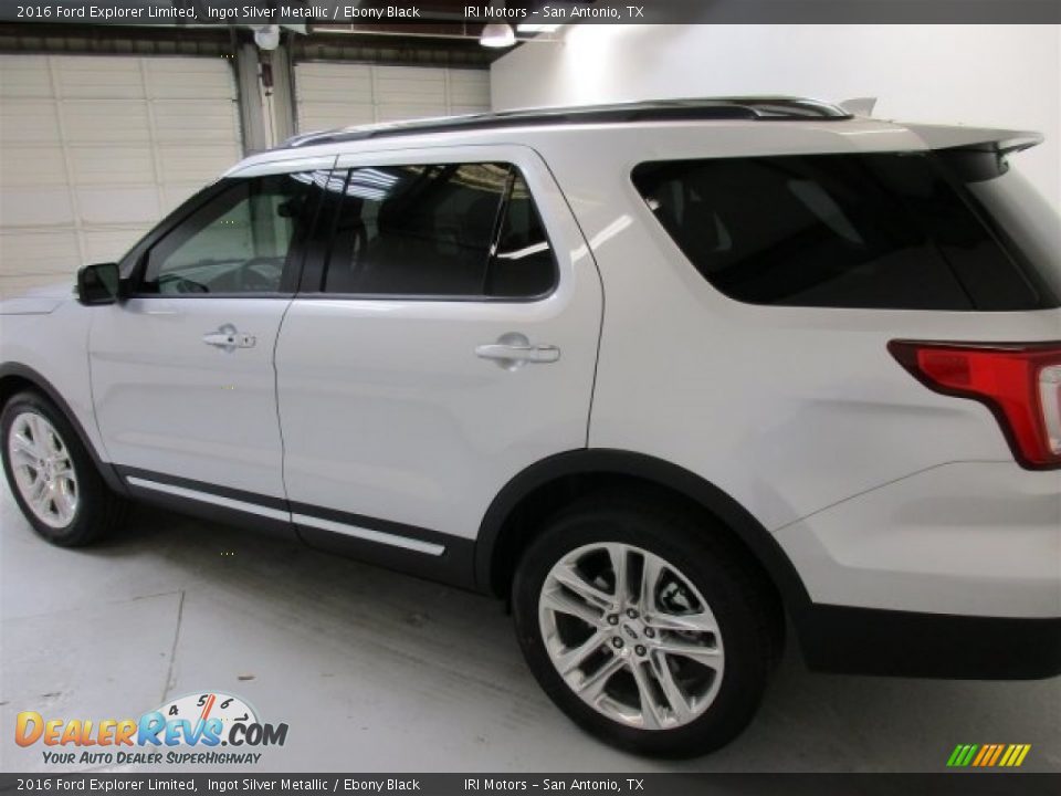 2016 Ford Explorer Limited Ingot Silver Metallic / Ebony Black Photo #7