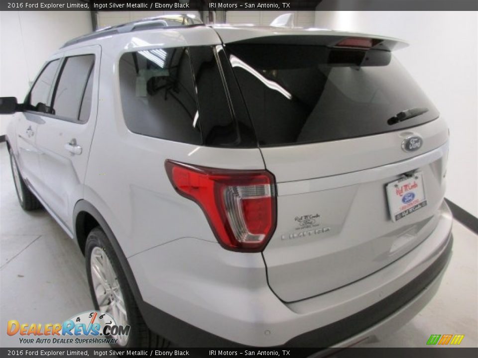 2016 Ford Explorer Limited Ingot Silver Metallic / Ebony Black Photo #8