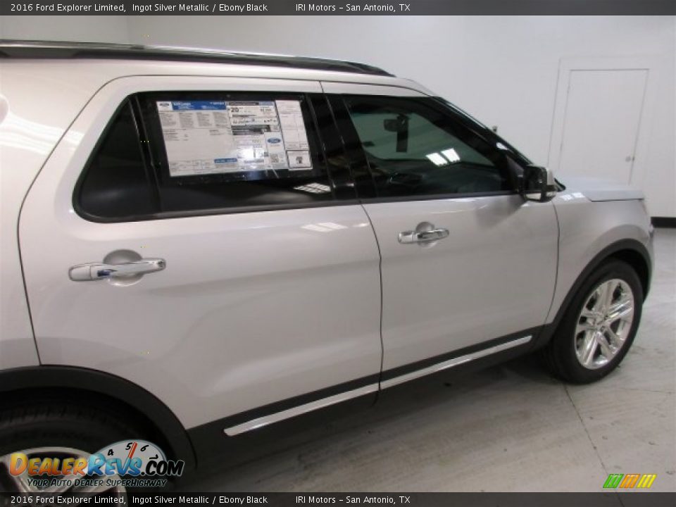 2016 Ford Explorer Limited Ingot Silver Metallic / Ebony Black Photo #11