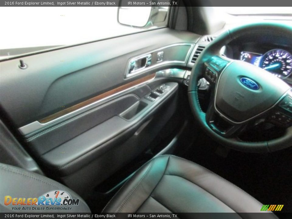 2016 Ford Explorer Limited Ingot Silver Metallic / Ebony Black Photo #13