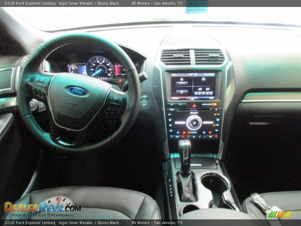 2016 Ford Explorer Limited Ingot Silver Metallic / Ebony Black Photo #14