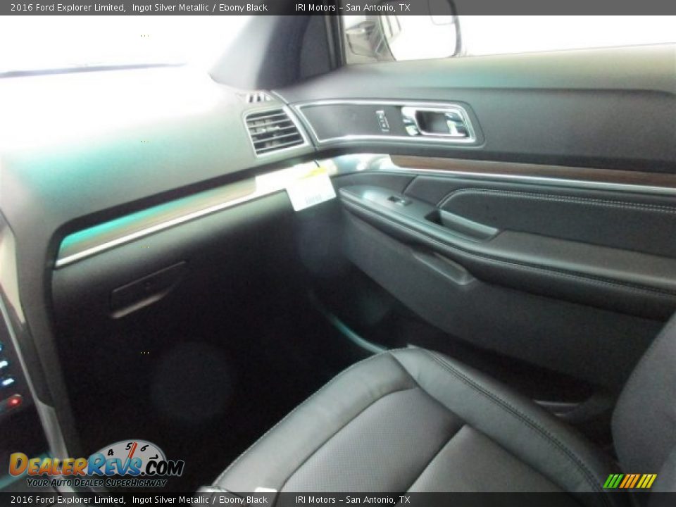 2016 Ford Explorer Limited Ingot Silver Metallic / Ebony Black Photo #15