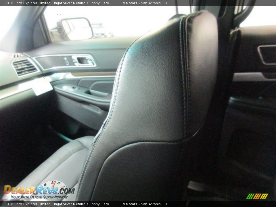 2016 Ford Explorer Limited Ingot Silver Metallic / Ebony Black Photo #16