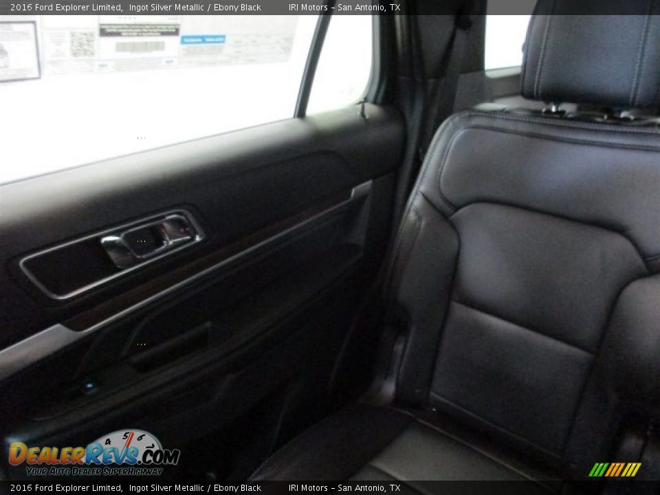2016 Ford Explorer Limited Ingot Silver Metallic / Ebony Black Photo #17