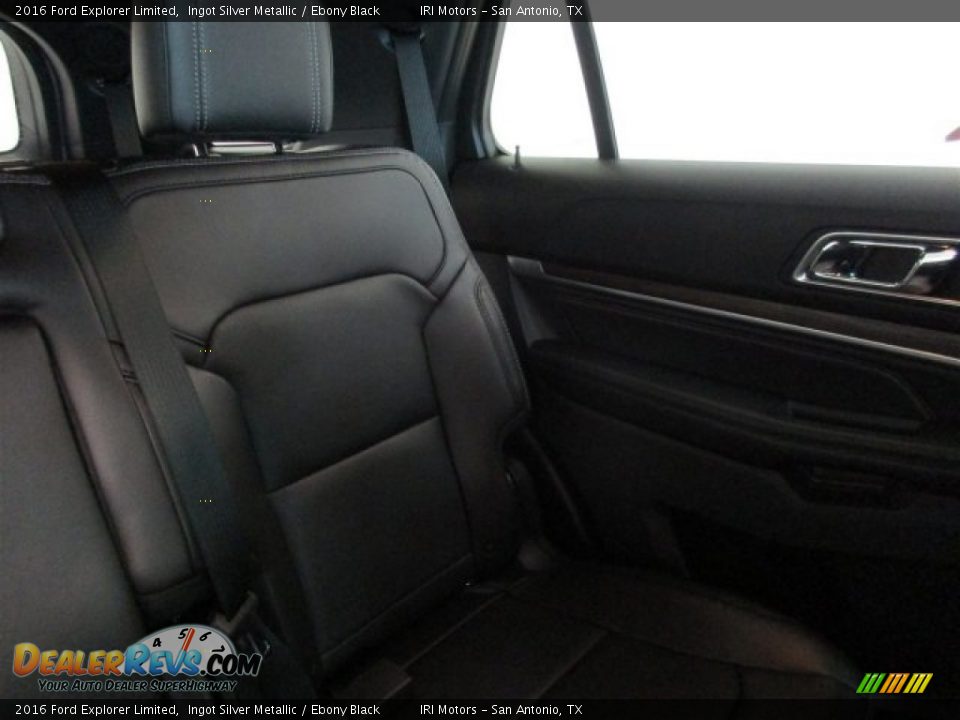 2016 Ford Explorer Limited Ingot Silver Metallic / Ebony Black Photo #19