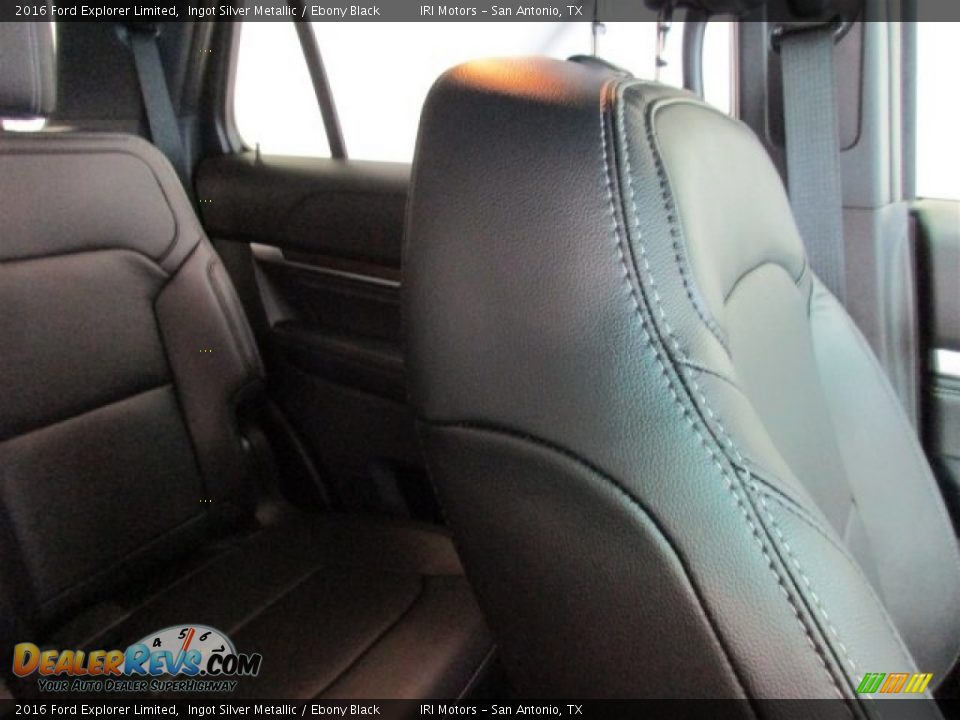 2016 Ford Explorer Limited Ingot Silver Metallic / Ebony Black Photo #20