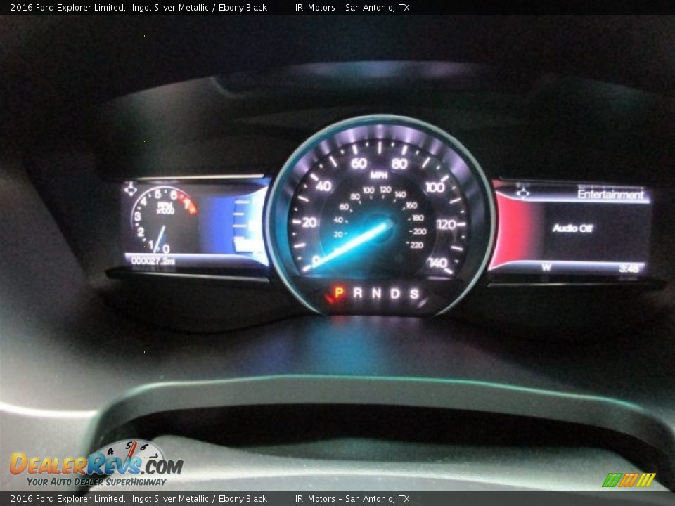 2016 Ford Explorer Limited Ingot Silver Metallic / Ebony Black Photo #21