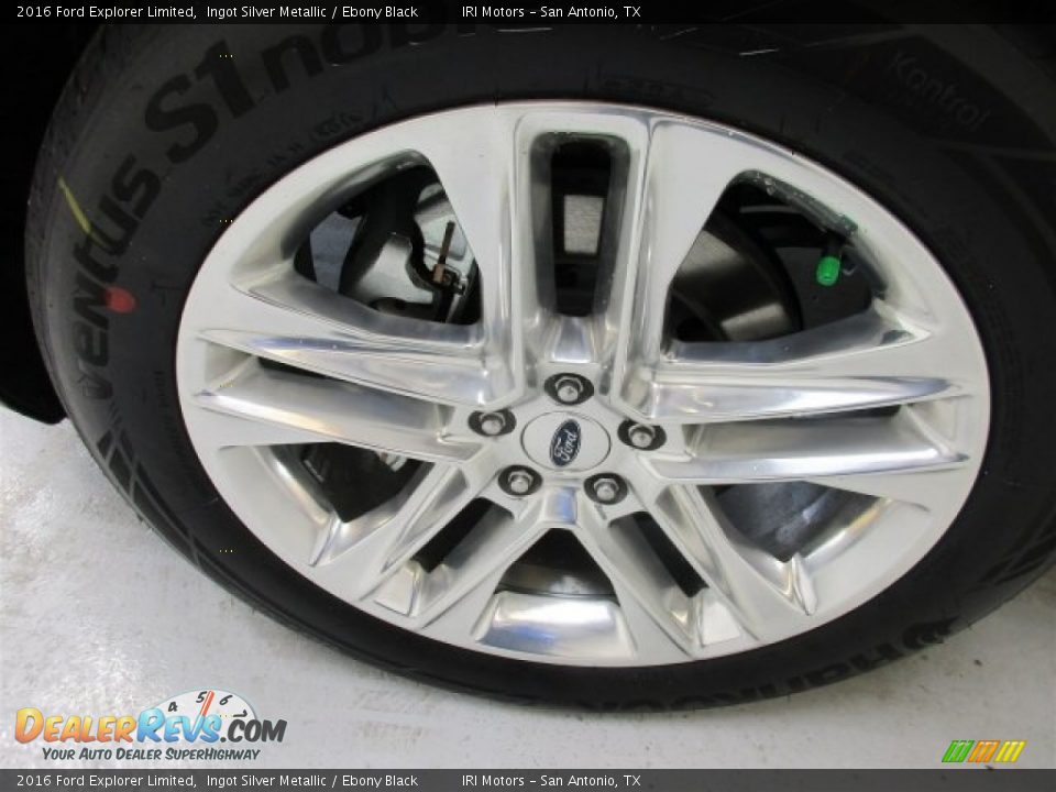 2016 Ford Explorer Limited Ingot Silver Metallic / Ebony Black Photo #24