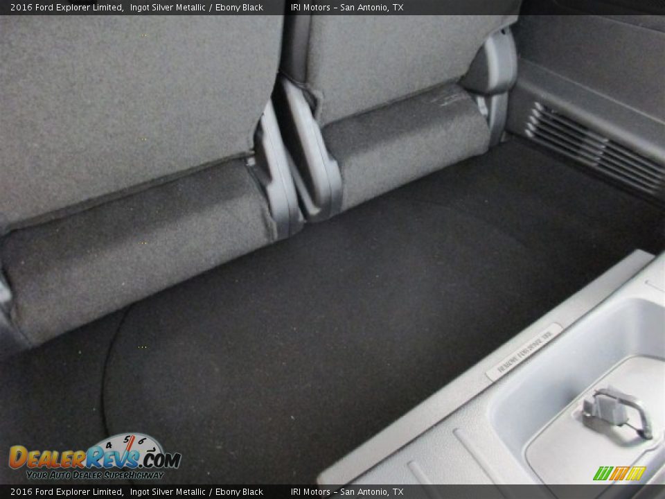 2016 Ford Explorer Limited Ingot Silver Metallic / Ebony Black Photo #26