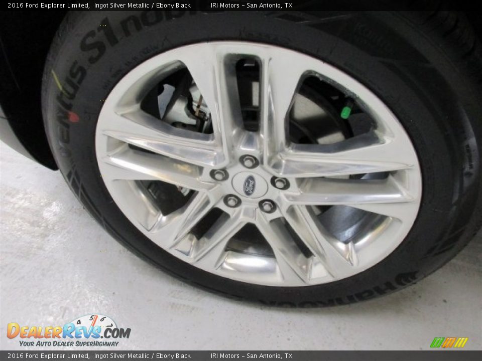 2016 Ford Explorer Limited Ingot Silver Metallic / Ebony Black Photo #28