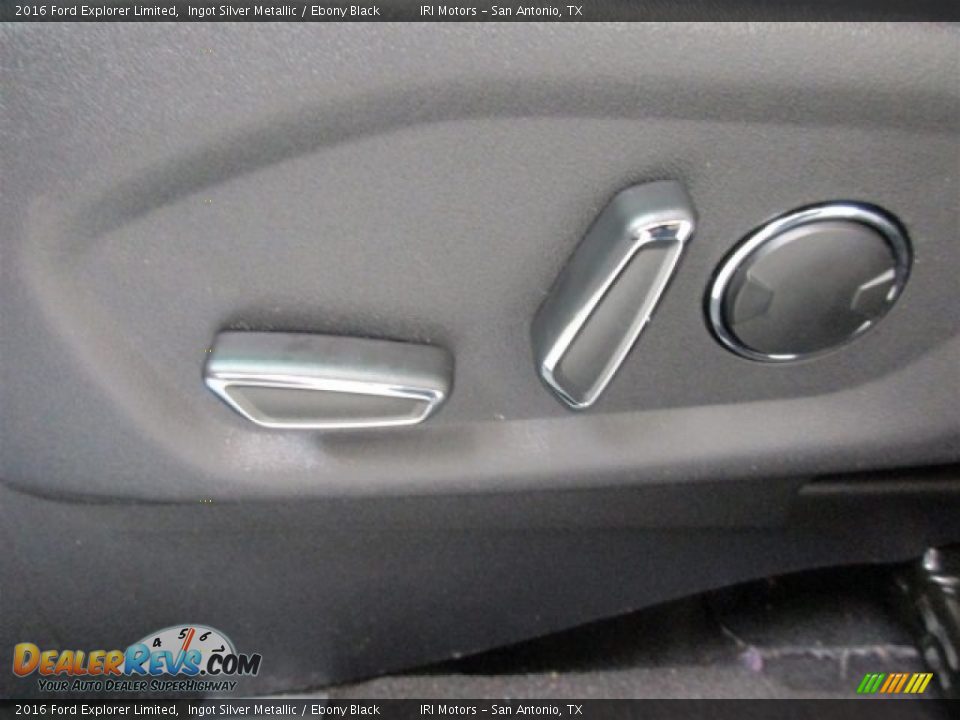 2016 Ford Explorer Limited Ingot Silver Metallic / Ebony Black Photo #30