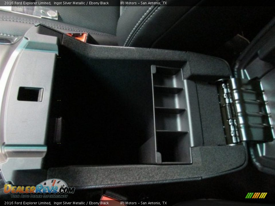 2016 Ford Explorer Limited Ingot Silver Metallic / Ebony Black Photo #33