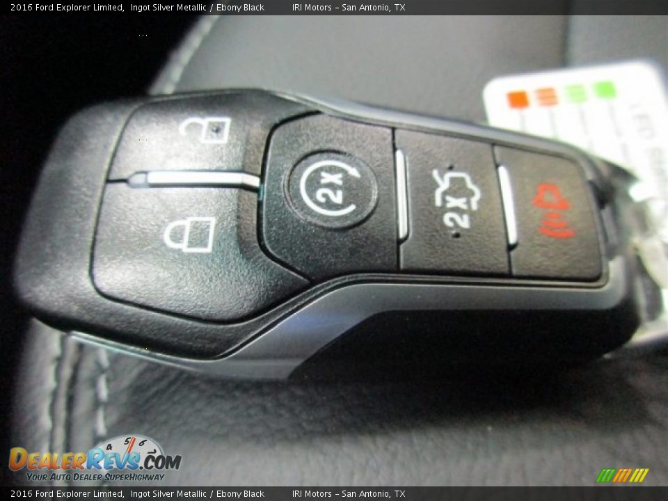 2016 Ford Explorer Limited Ingot Silver Metallic / Ebony Black Photo #34