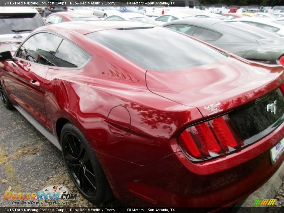 2016 Ford Mustang EcoBoost Coupe Ruby Red Metallic / Ebony Photo #4