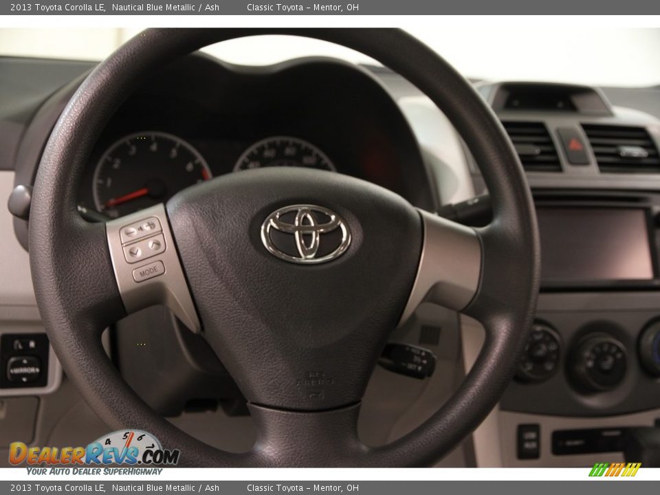 2013 Toyota Corolla LE Nautical Blue Metallic / Ash Photo #6