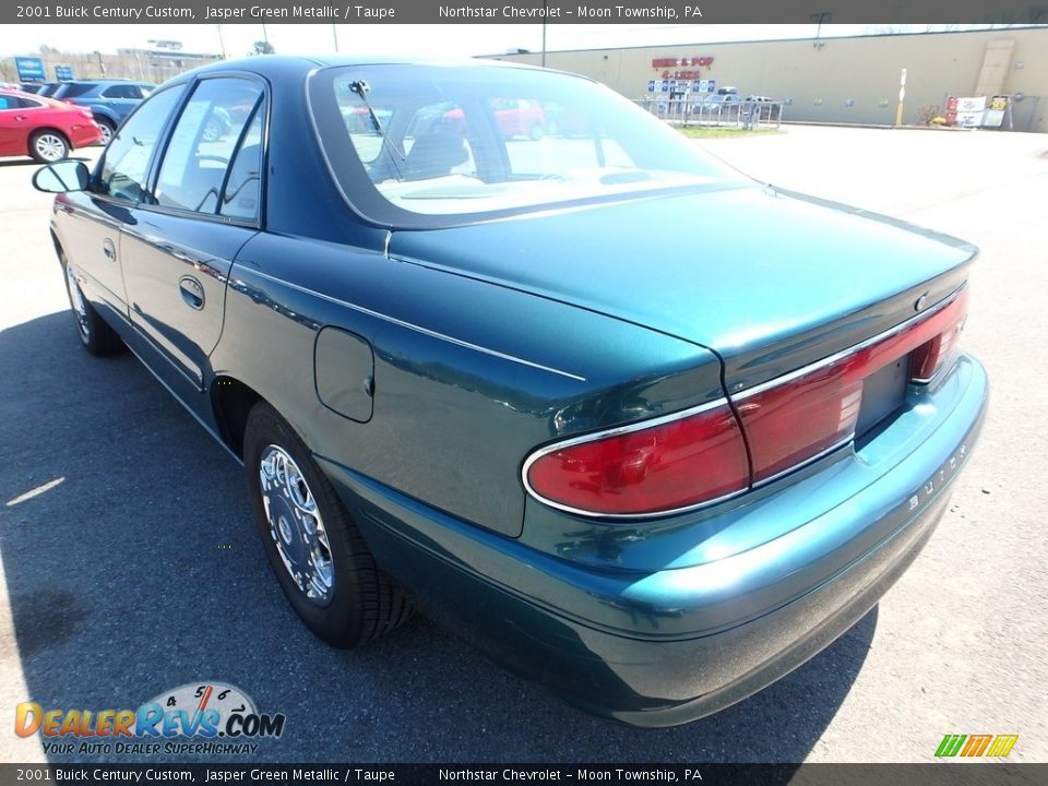 2001 Buick Century Custom Jasper Green Metallic / Taupe Photo #2