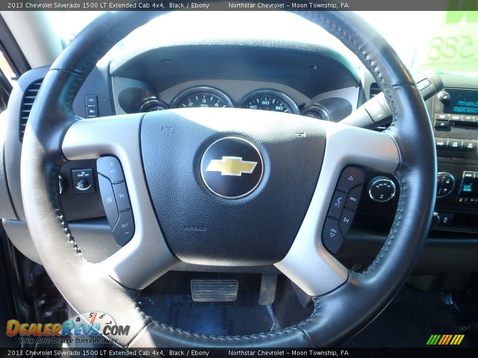 2013 Chevrolet Silverado 1500 LT Extended Cab 4x4 Black / Ebony Photo #26
