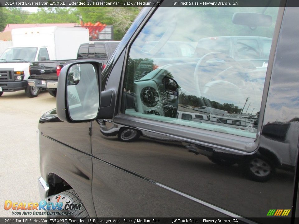 2014 Ford E-Series Van E350 XLT Extended 15 Passenger Van Black / Medium Flint Photo #14