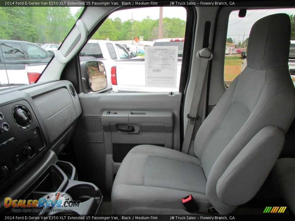 2014 Ford E-Series Van E350 XLT Extended 15 Passenger Van Black / Medium Flint Photo #25