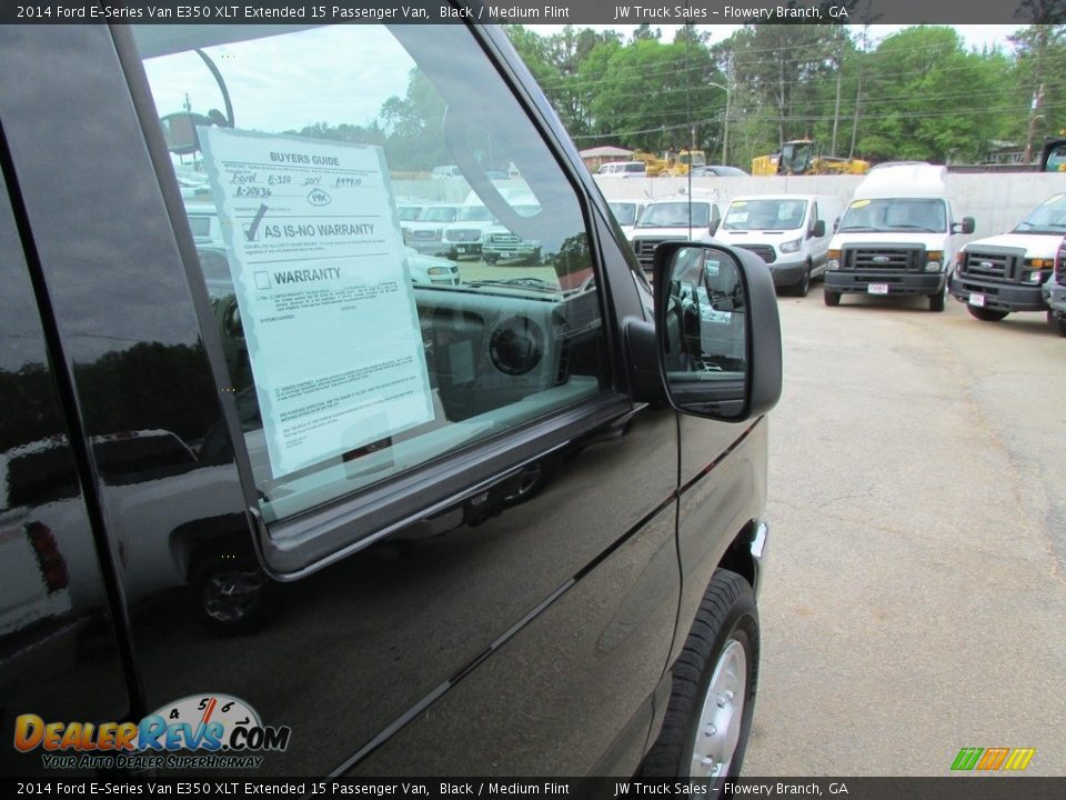 2014 Ford E-Series Van E350 XLT Extended 15 Passenger Van Black / Medium Flint Photo #28