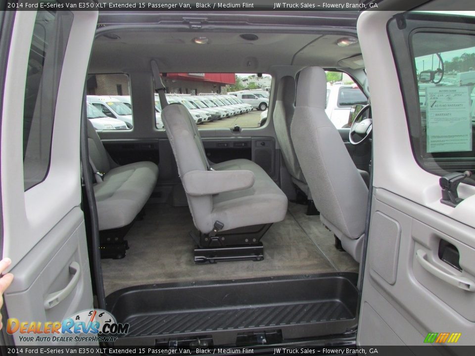 2014 Ford E-Series Van E350 XLT Extended 15 Passenger Van Black / Medium Flint Photo #34