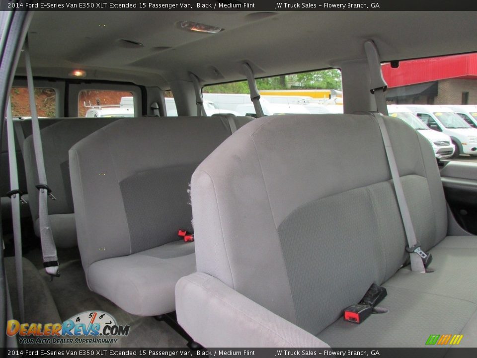 2014 Ford E-Series Van E350 XLT Extended 15 Passenger Van Black / Medium Flint Photo #35
