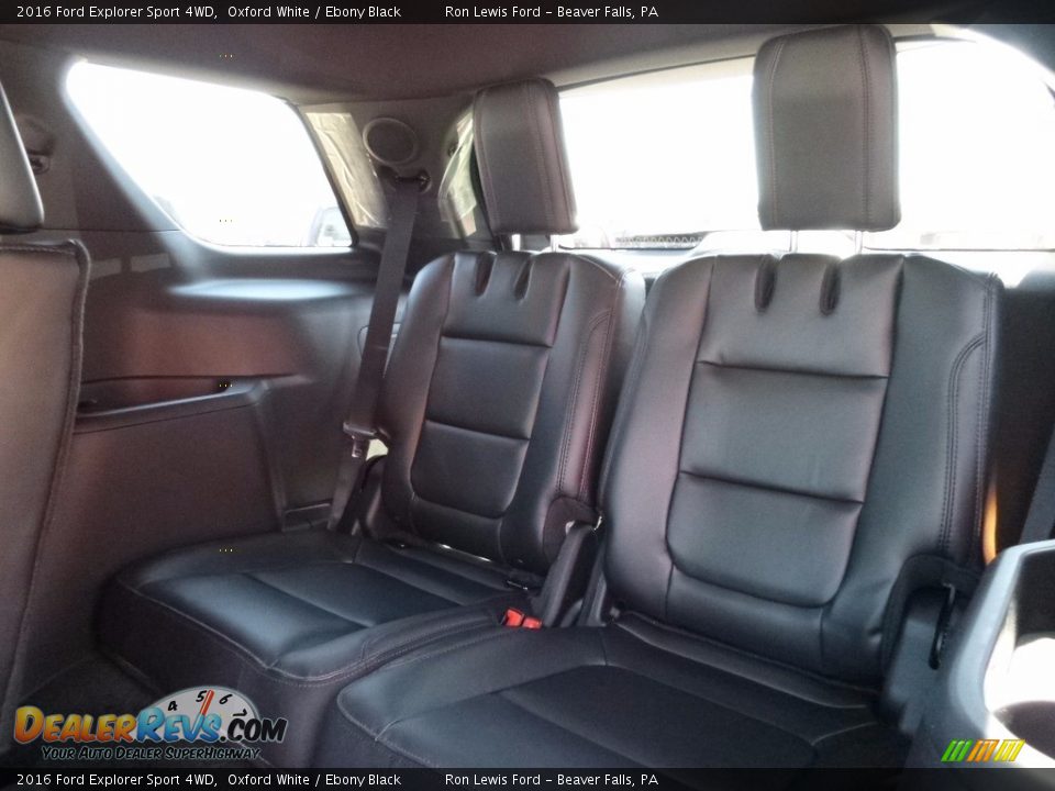 2016 Ford Explorer Sport 4WD Oxford White / Ebony Black Photo #12
