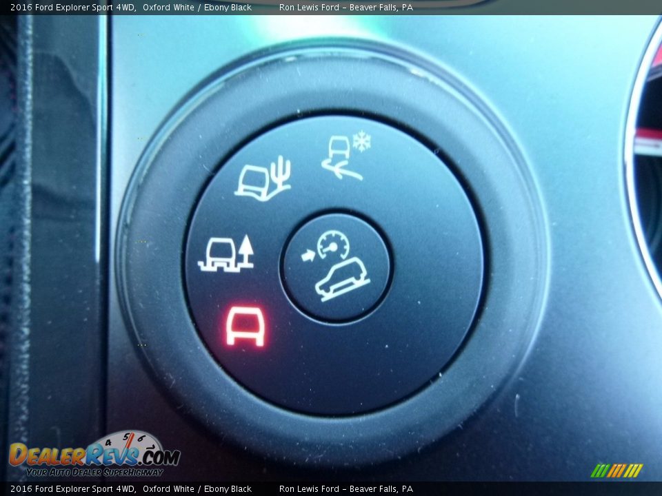 2016 Ford Explorer Sport 4WD Oxford White / Ebony Black Photo #17