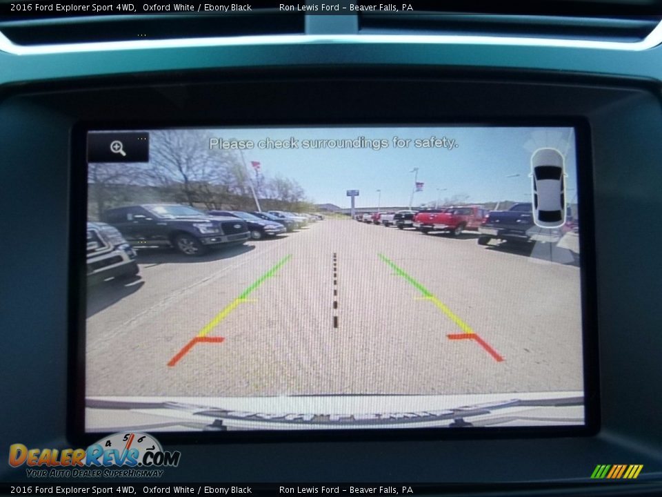2016 Ford Explorer Sport 4WD Oxford White / Ebony Black Photo #19