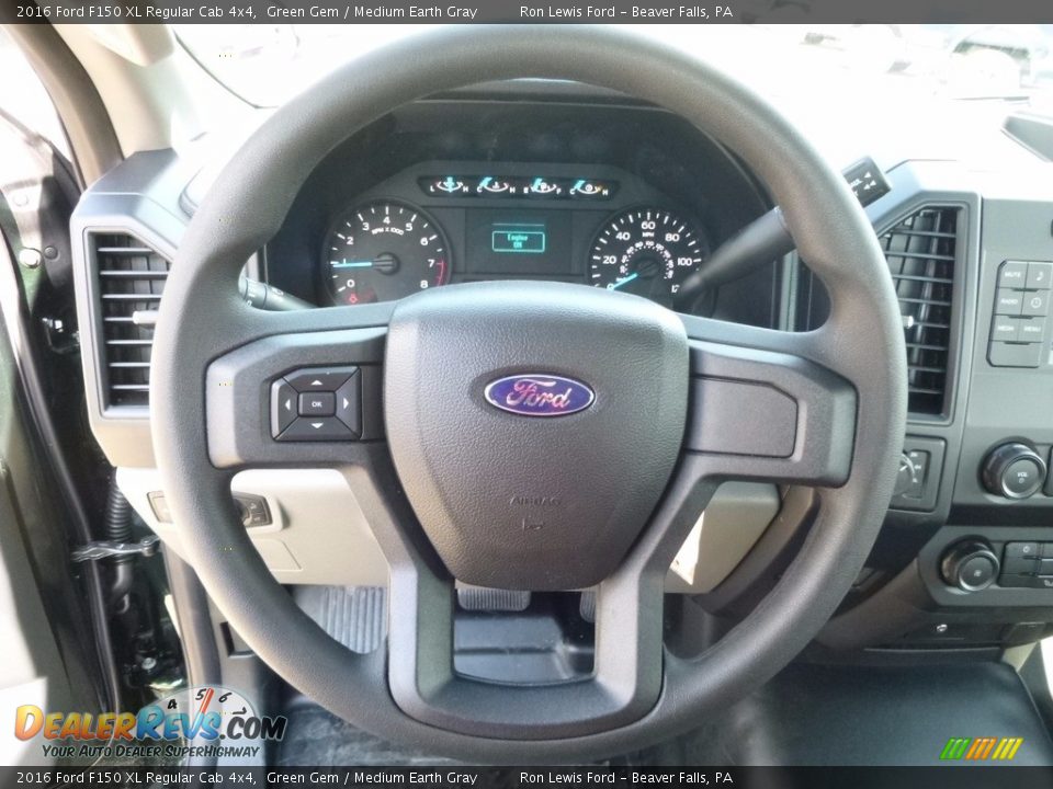 2016 Ford F150 XL Regular Cab 4x4 Steering Wheel Photo #16