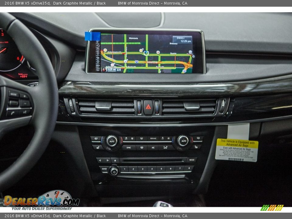 2016 BMW X5 xDrive35d Dark Graphite Metallic / Black Photo #5