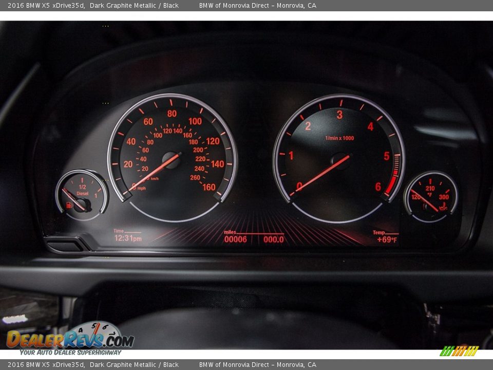 2016 BMW X5 xDrive35d Dark Graphite Metallic / Black Photo #8