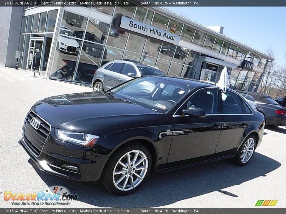 2015 Audi A4 2.0T Premium Plus quattro Mythos Black Metallic / Black Photo #1