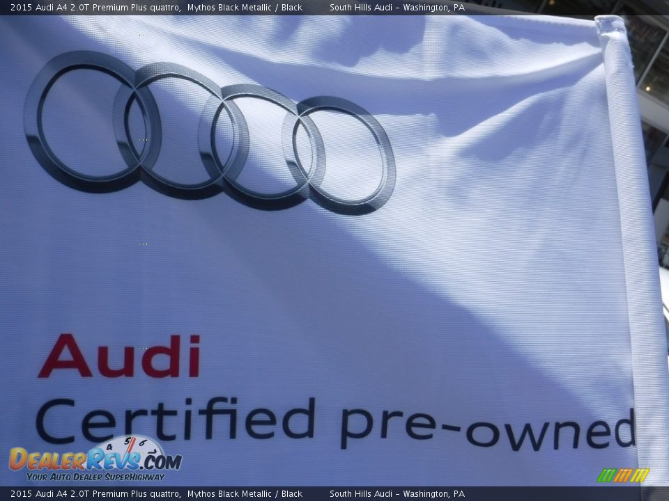 2015 Audi A4 2.0T Premium Plus quattro Mythos Black Metallic / Black Photo #4
