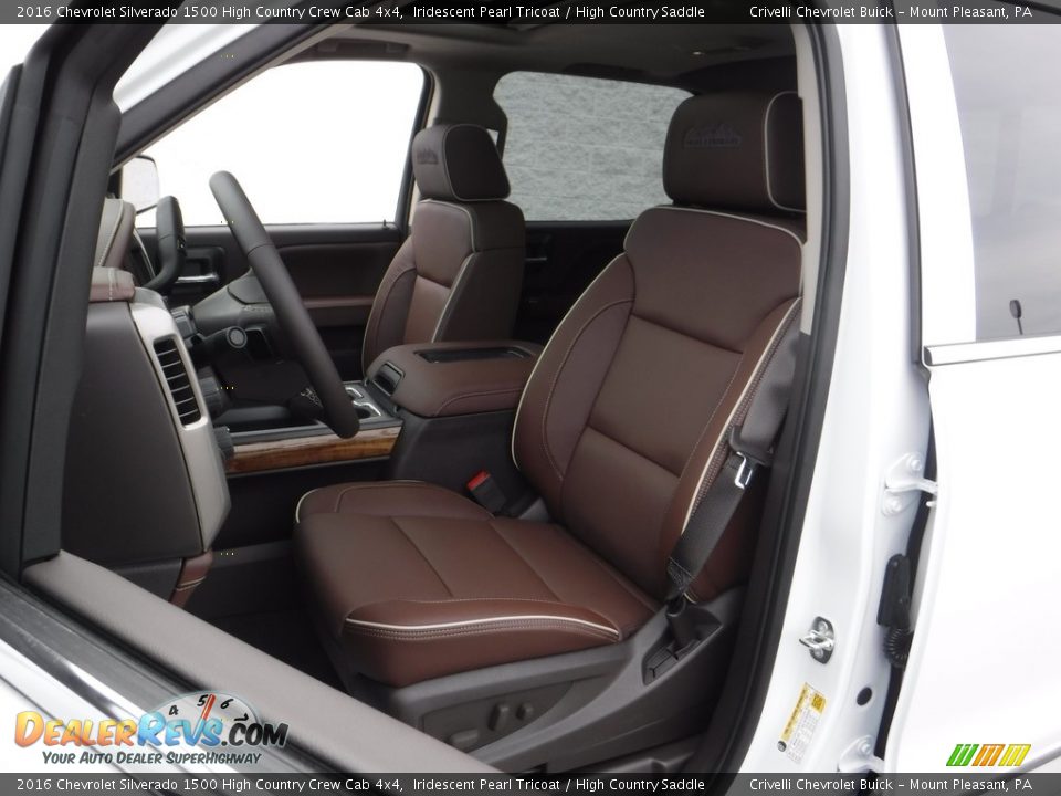 Front Seat of 2016 Chevrolet Silverado 1500 High Country Crew Cab 4x4 Photo #16
