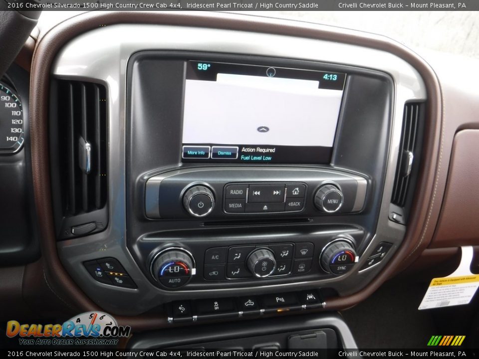 2016 Chevrolet Silverado 1500 High Country Crew Cab 4x4 Iridescent Pearl Tricoat / High Country Saddle Photo #20