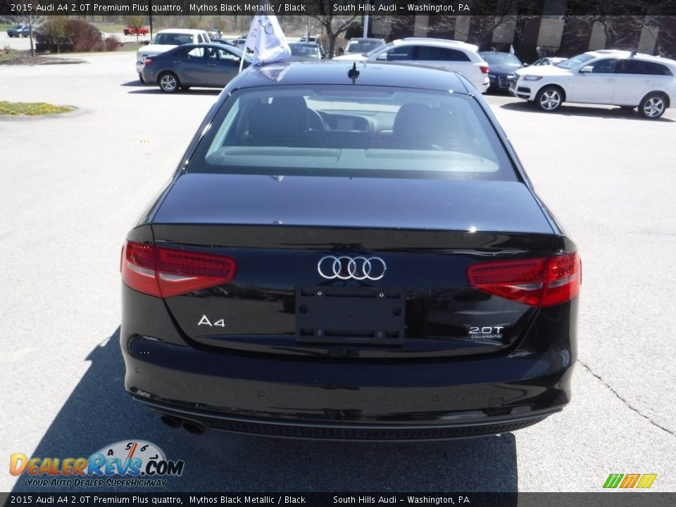 2015 Audi A4 2.0T Premium Plus quattro Mythos Black Metallic / Black Photo #15