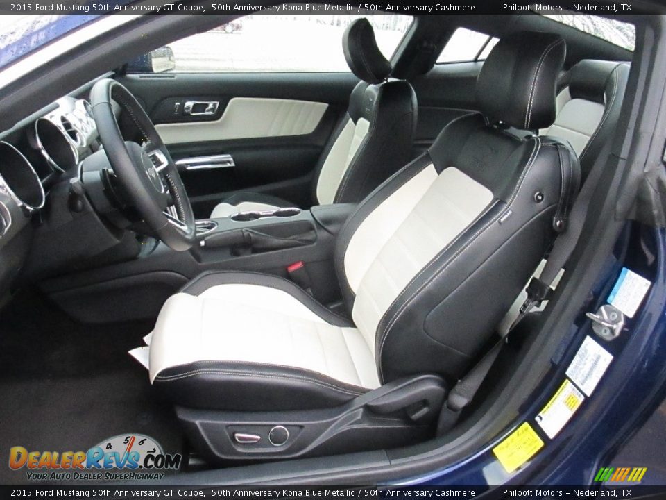 2015 Ford Mustang 50th Anniversary GT Coupe 50th Anniversary Kona Blue Metallic / 50th Anniversary Cashmere Photo #29