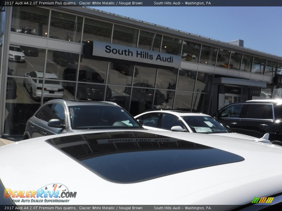 2017 Audi A4 2.0T Premium Plus quattro Glacier White Metallic / Nougat Brown Photo #6