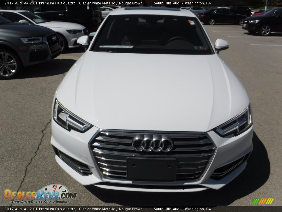 2017 Audi A4 2.0T Premium Plus quattro Glacier White Metallic / Nougat Brown Photo #7