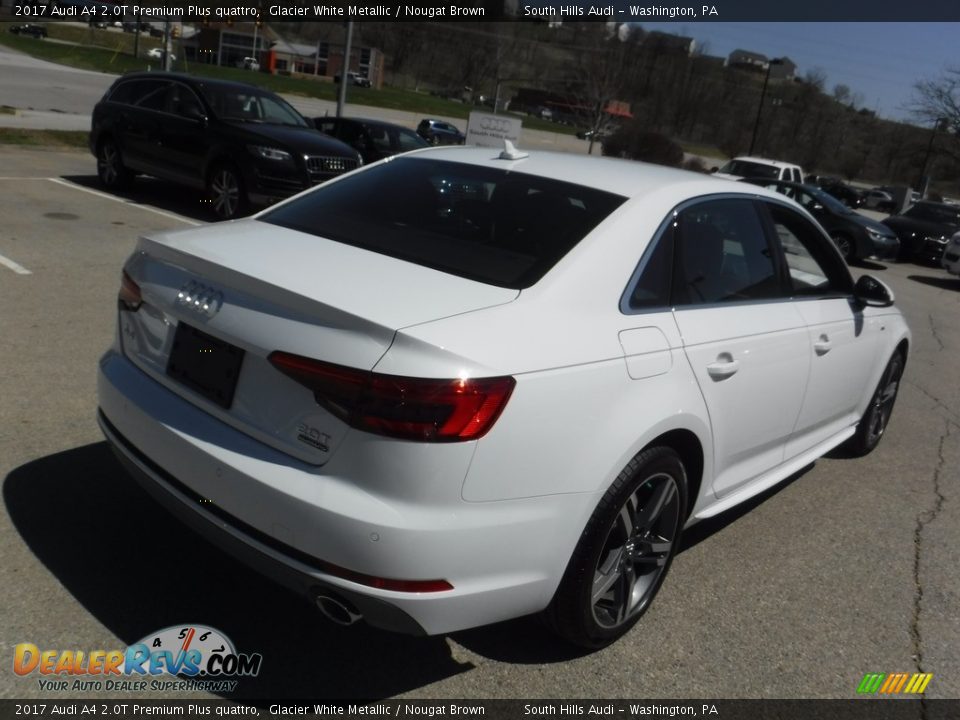 2017 Audi A4 2.0T Premium Plus quattro Glacier White Metallic / Nougat Brown Photo #11