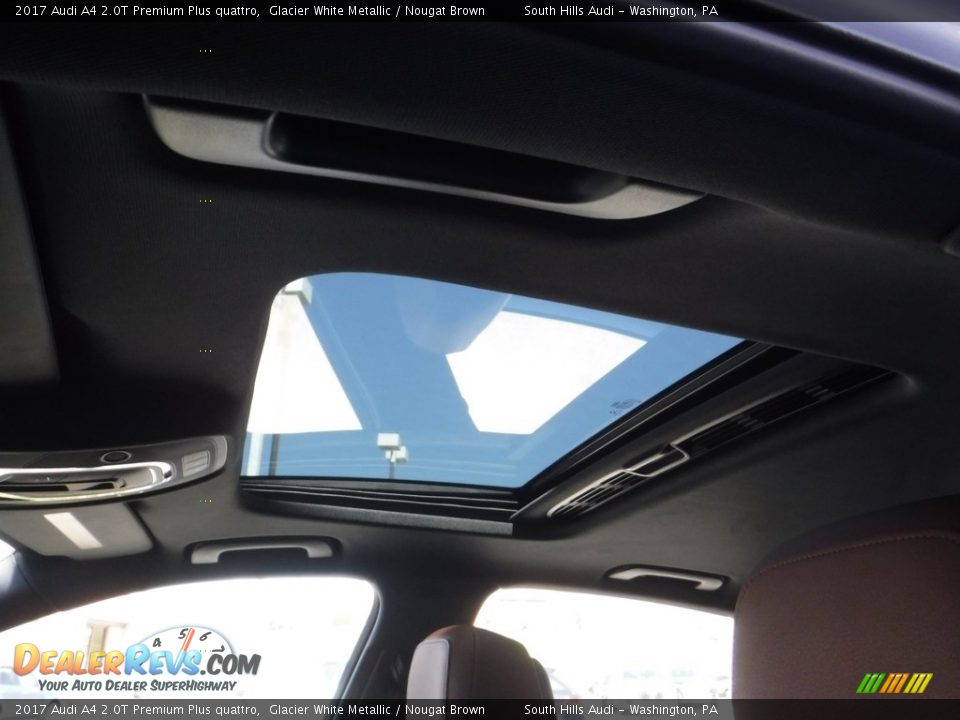 2017 Audi A4 2.0T Premium Plus quattro Glacier White Metallic / Nougat Brown Photo #19