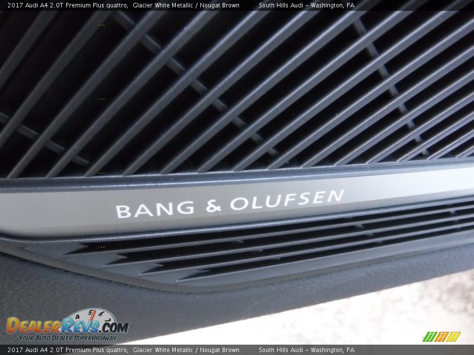 2017 Audi A4 2.0T Premium Plus quattro Glacier White Metallic / Nougat Brown Photo #21