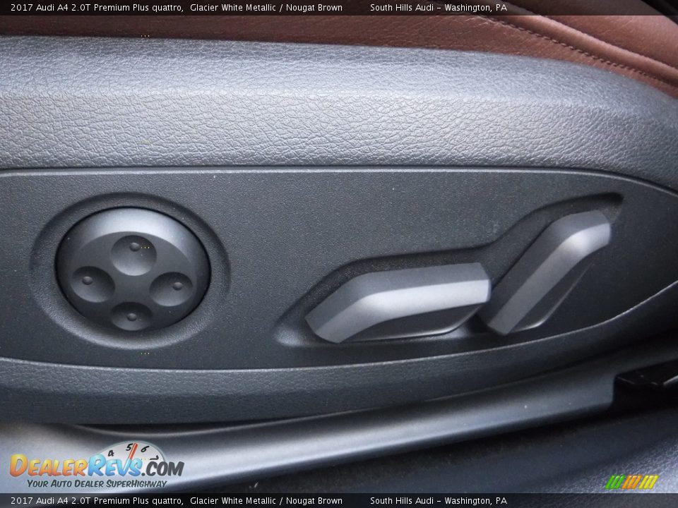 2017 Audi A4 2.0T Premium Plus quattro Glacier White Metallic / Nougat Brown Photo #24